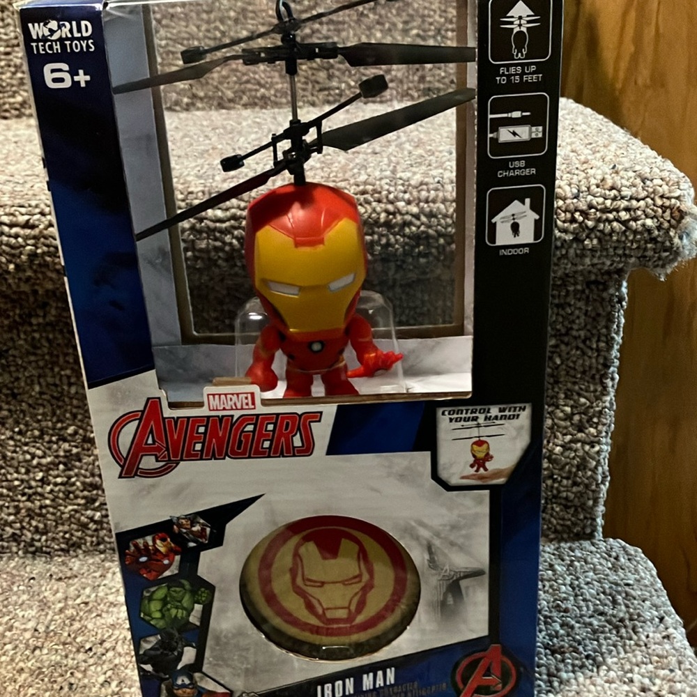 New In Box - Marvel Avengers Iron Man Flying Character UFO Helicopter
